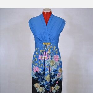 Roberto Cavalli Vintage 2008 Silk Chinoiserie Dress SZ 44/8 Like New Couture